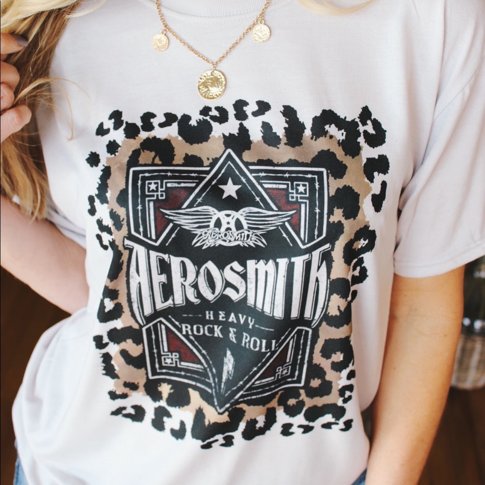 Leopard Aerosmith Tee-Sand - Picture 4 of 6